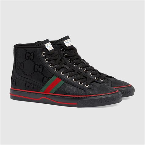 high top black gucci shoes for men|Gucci high top sneaker.